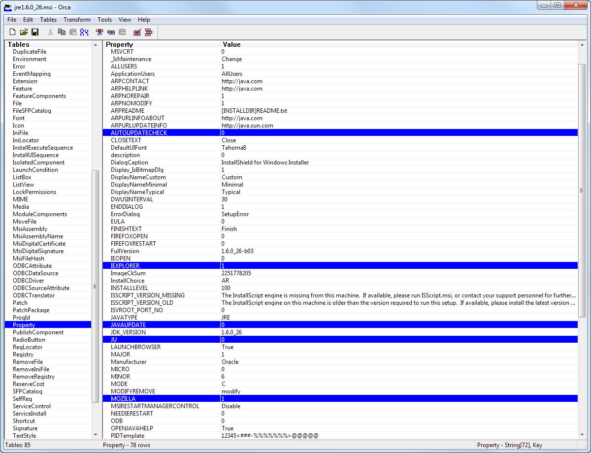 Windows java runtime